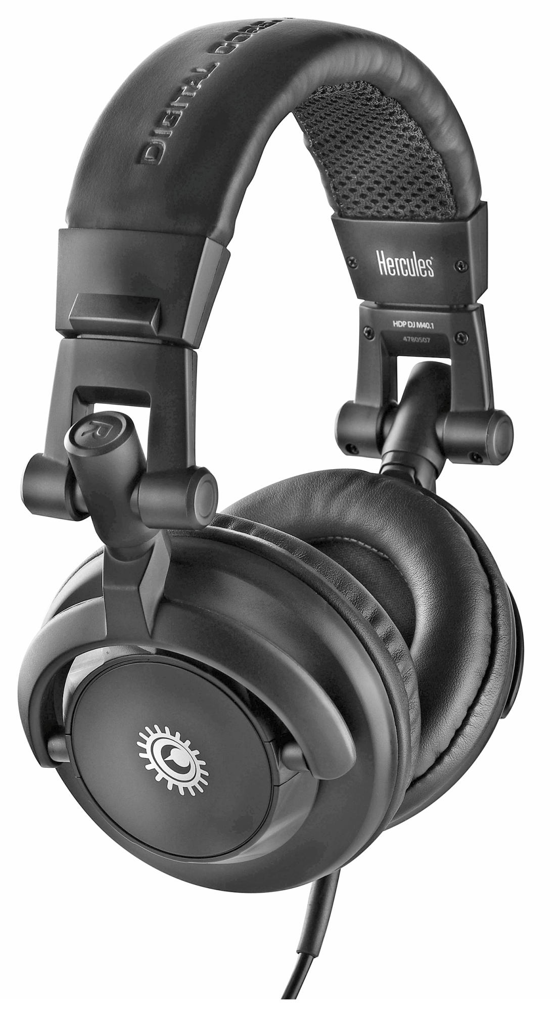Auriculares DJ - Hércules HDP DJ M 40.1, negros, carcasa giratoria