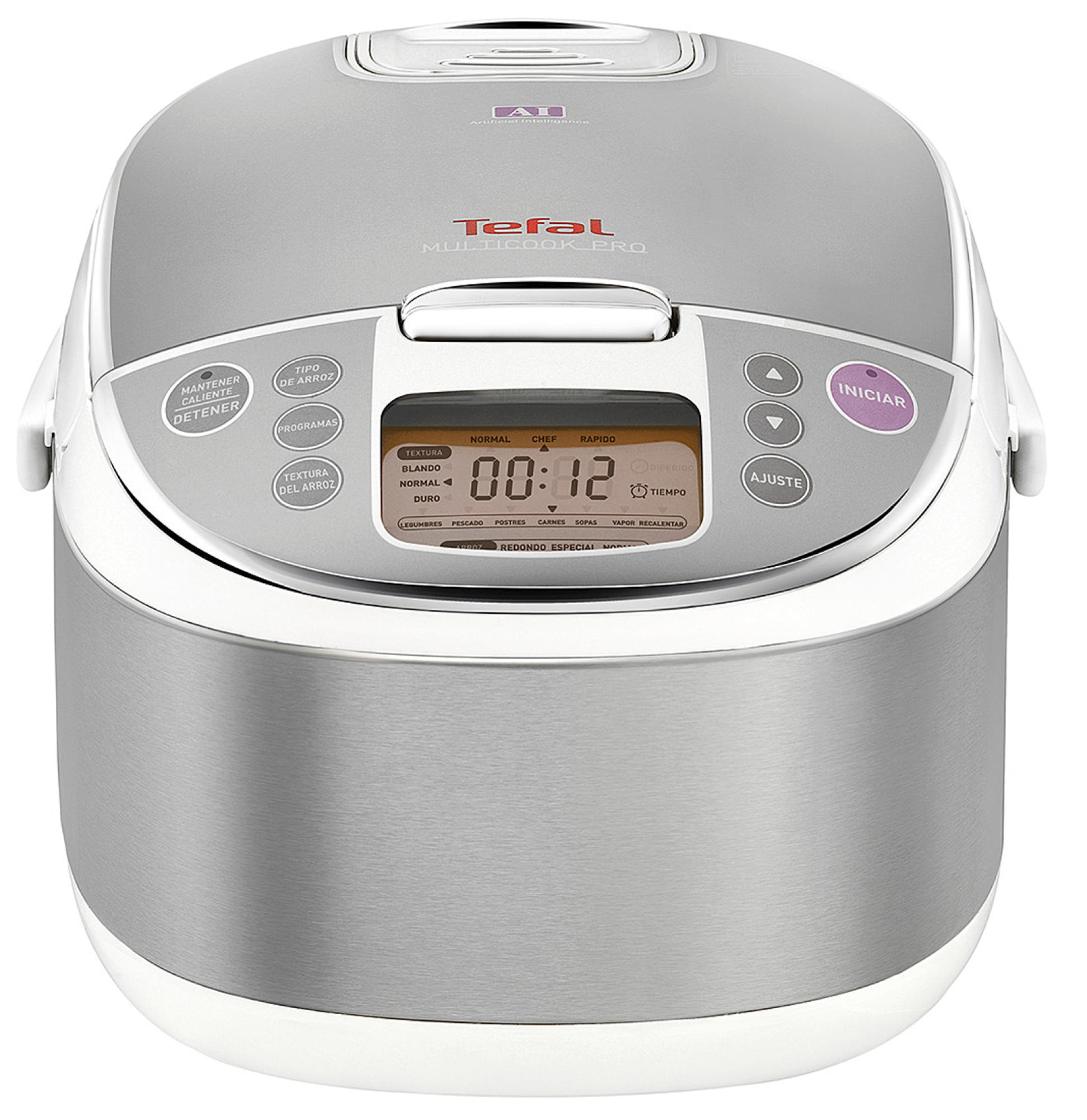 Robot de cocina - Tefal RK704E20 Potencia 680W, Pantalla LCD de control, Múltiples accesorios