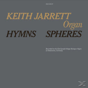 Albumcover in Grautönen mit Text: Keith Jarrett, Hymns, Spheres.