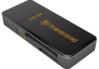 TRANSCEND F5 MULTI CARDREADER USB3 BLACK - Cardreader Stick (Schwarz)