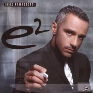 Albumcover mit Eros Ramazzotti beim Schreiben. Titel 'e2'.