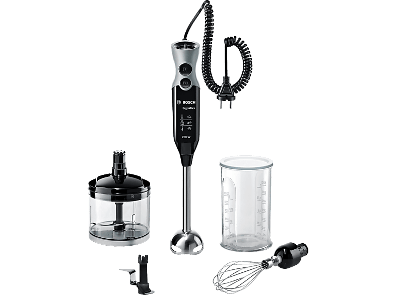 Batidora de mano  Bosch MSM67170 Potencia 750W, Brazo metálico, Accesorios  para picar, batir