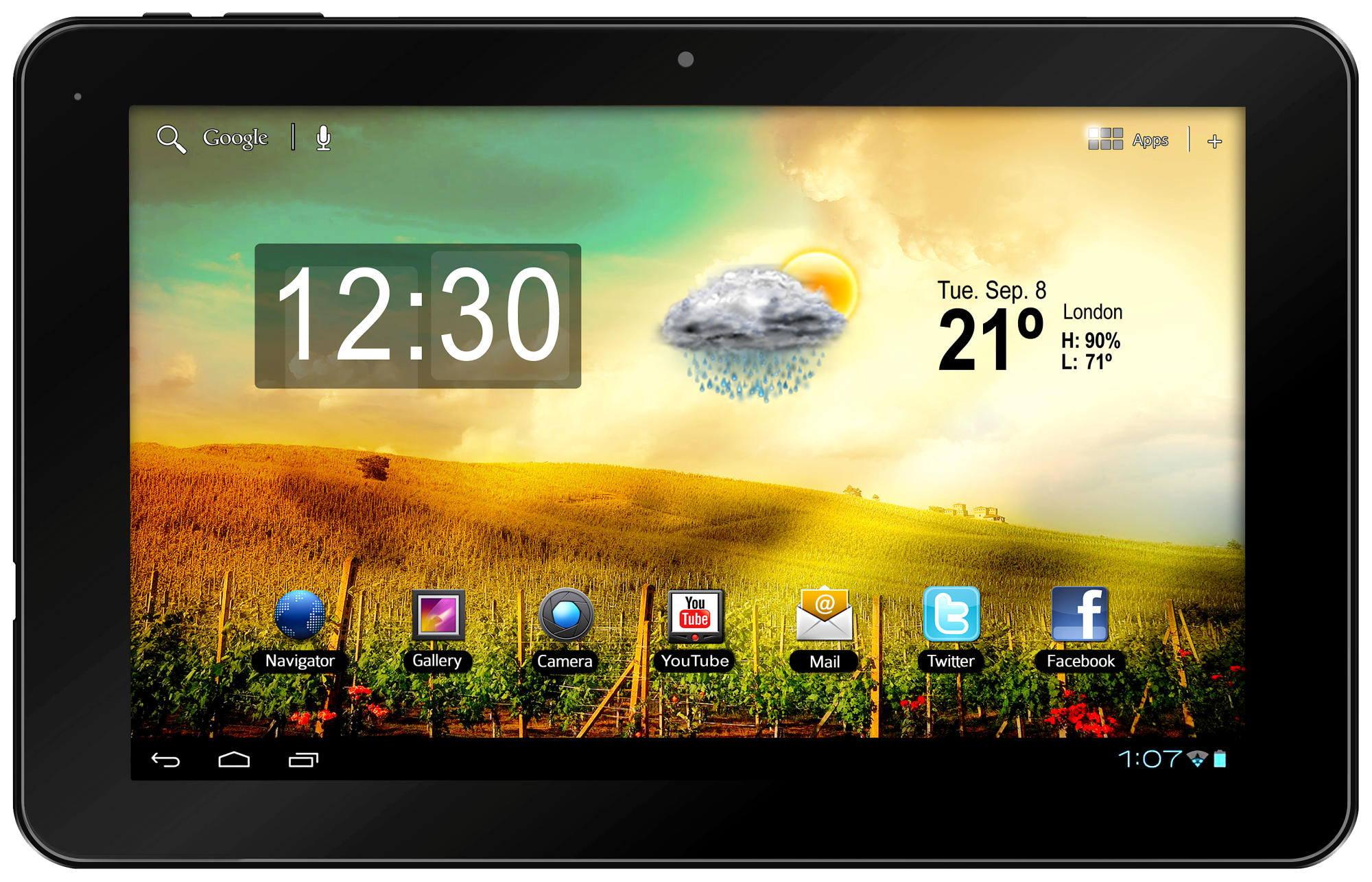 Tablet - Woxter PC101 con pantalla IPS, 16 GB, Android
