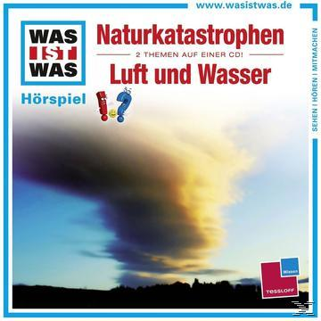 CD-Cover eines deutschen Hörspiels 'Was ist Was' mit einer Wolkenhimmel-Illustration.