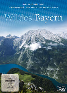 Eine DVD-Hülle mit einer Berglandschaft und den Worten Wildes Bayern.