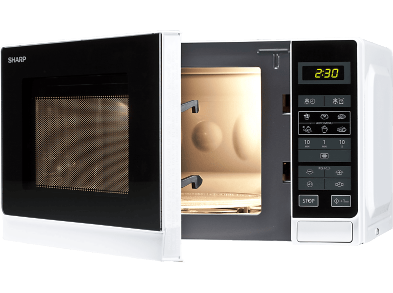 SHARP R242WW, Mikrowelle (800 Watt)