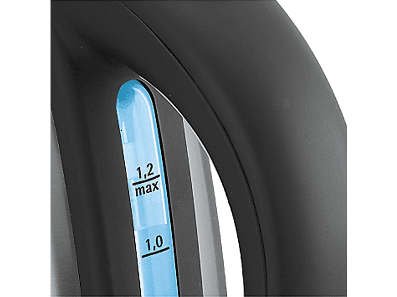 WMF 04.1301.0012 Stelio Wasserkocher, Edelstahl Matt/Schwarz