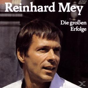 Albumcover für Reinhard Mey. Eine Nahaufnahme des Gesichts eines Mannes mit Text darüber.