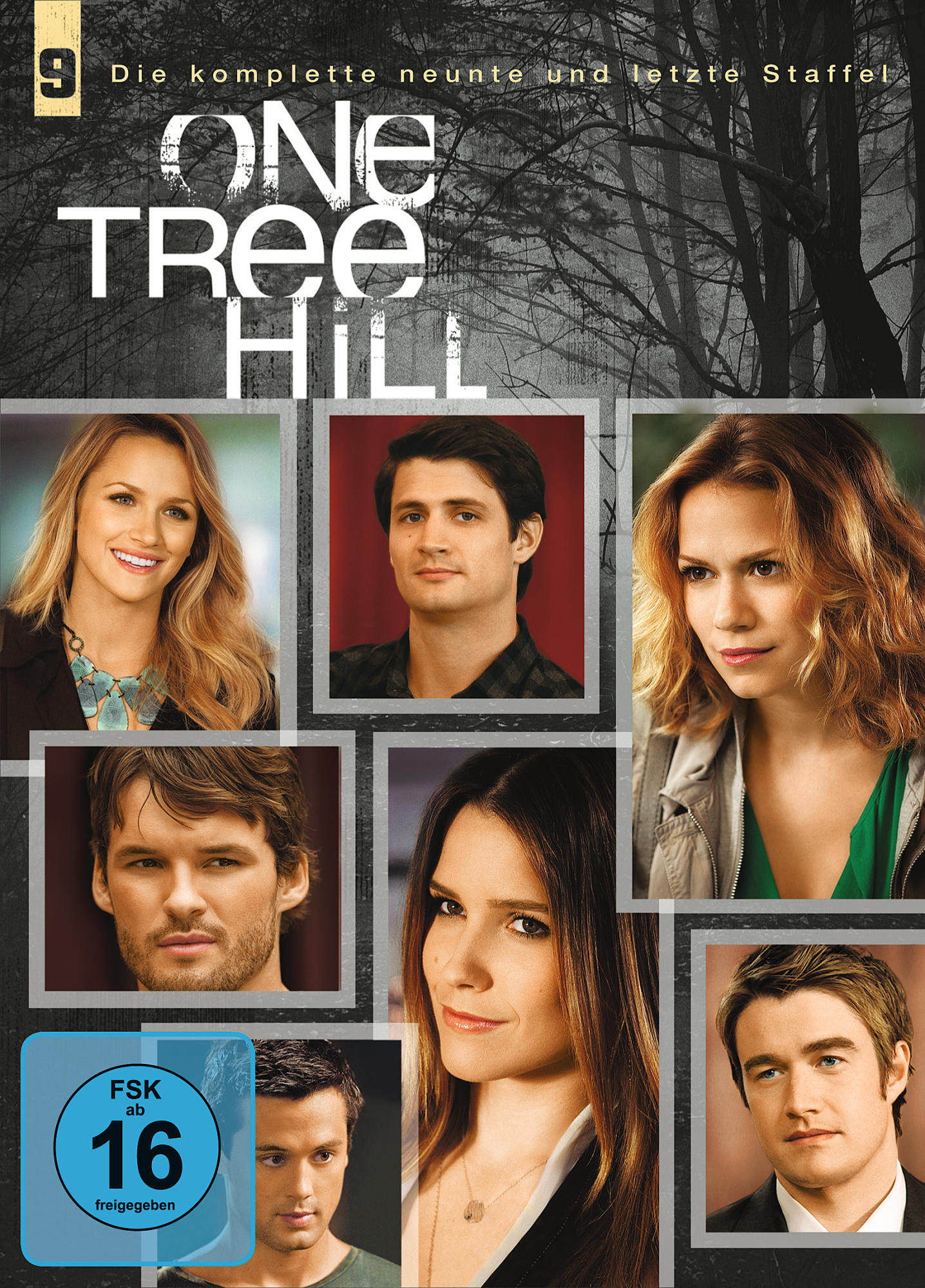 DVD-Cover von One Tree Hill, mit Fotos der Besetzung und Titeltext auf dunklem Hintergrund.