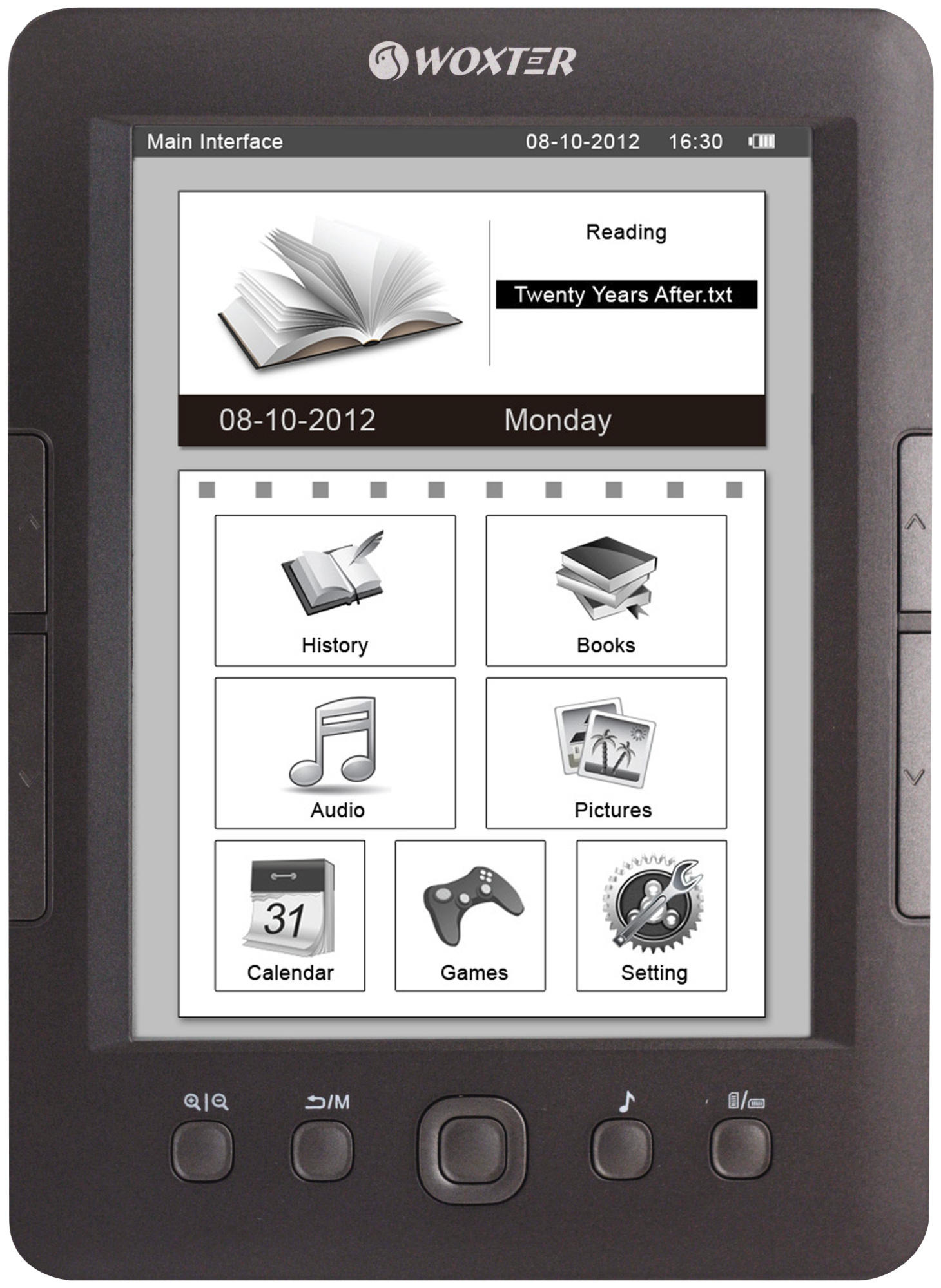 eBook Woxter Scriba 170 chocolate con pantalla de 6" y 4 GB de memoria