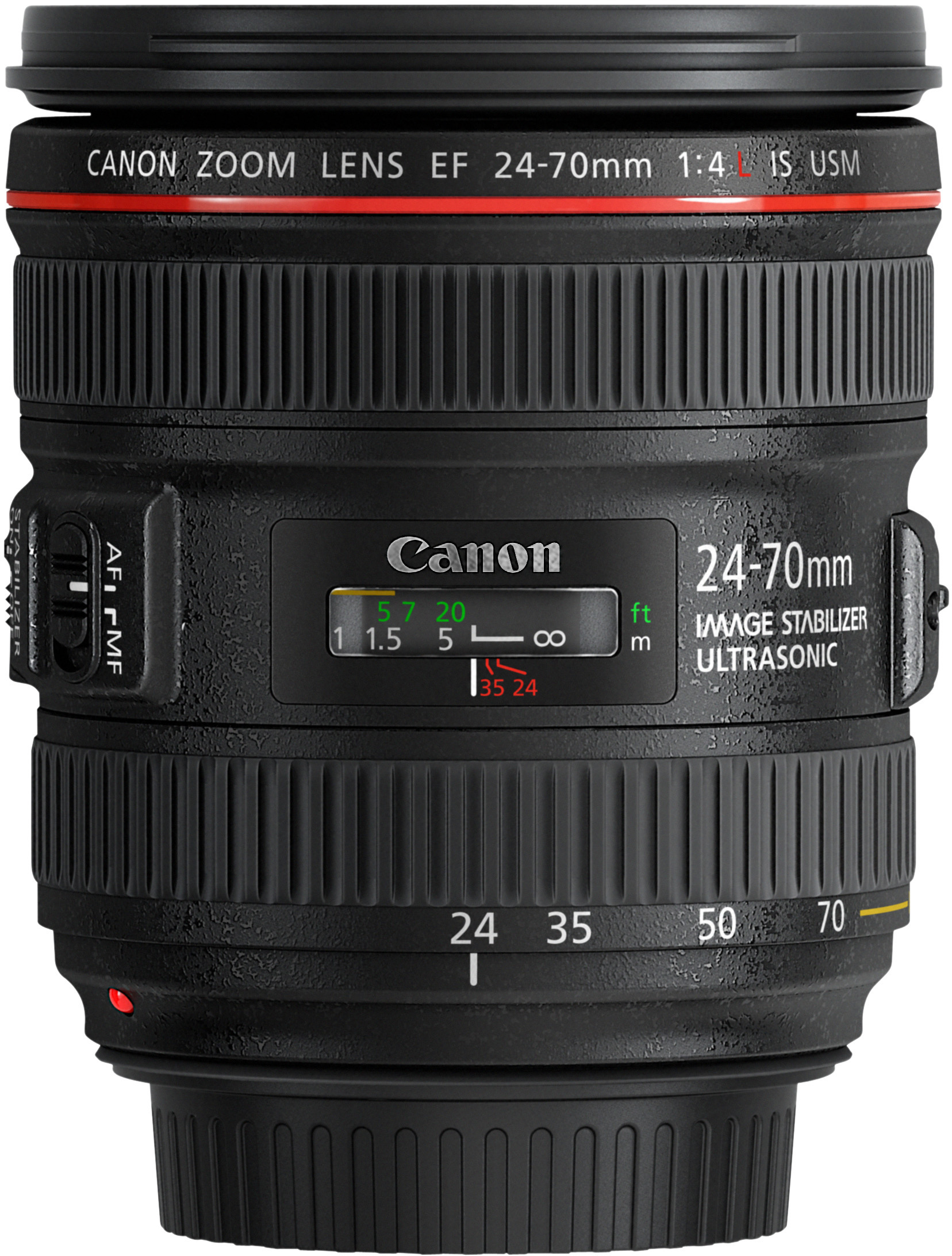 CANON EF 24-70mm F4L IS USM 24 mm - 70 mm f/4 EF, L-Reihe, IS, USM (Objektiv für Canon EF-Mount, Schwarz)