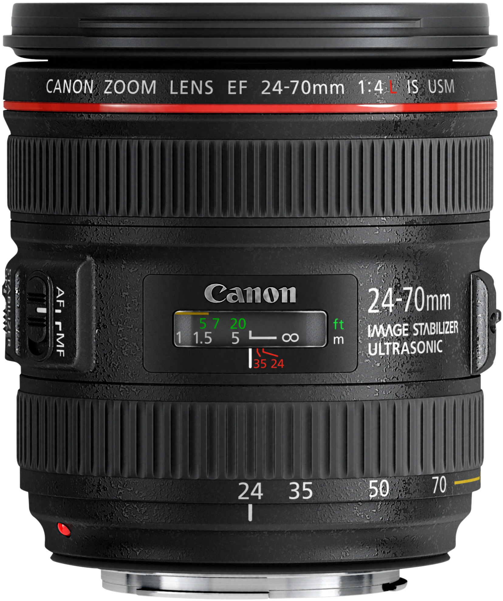 CANON EF 24-70mm F4L IS USM 24 mm - 70 mm f/4 EF, L-Reihe, IS, USM (Objektiv für Canon EF-Mount, Schwarz)