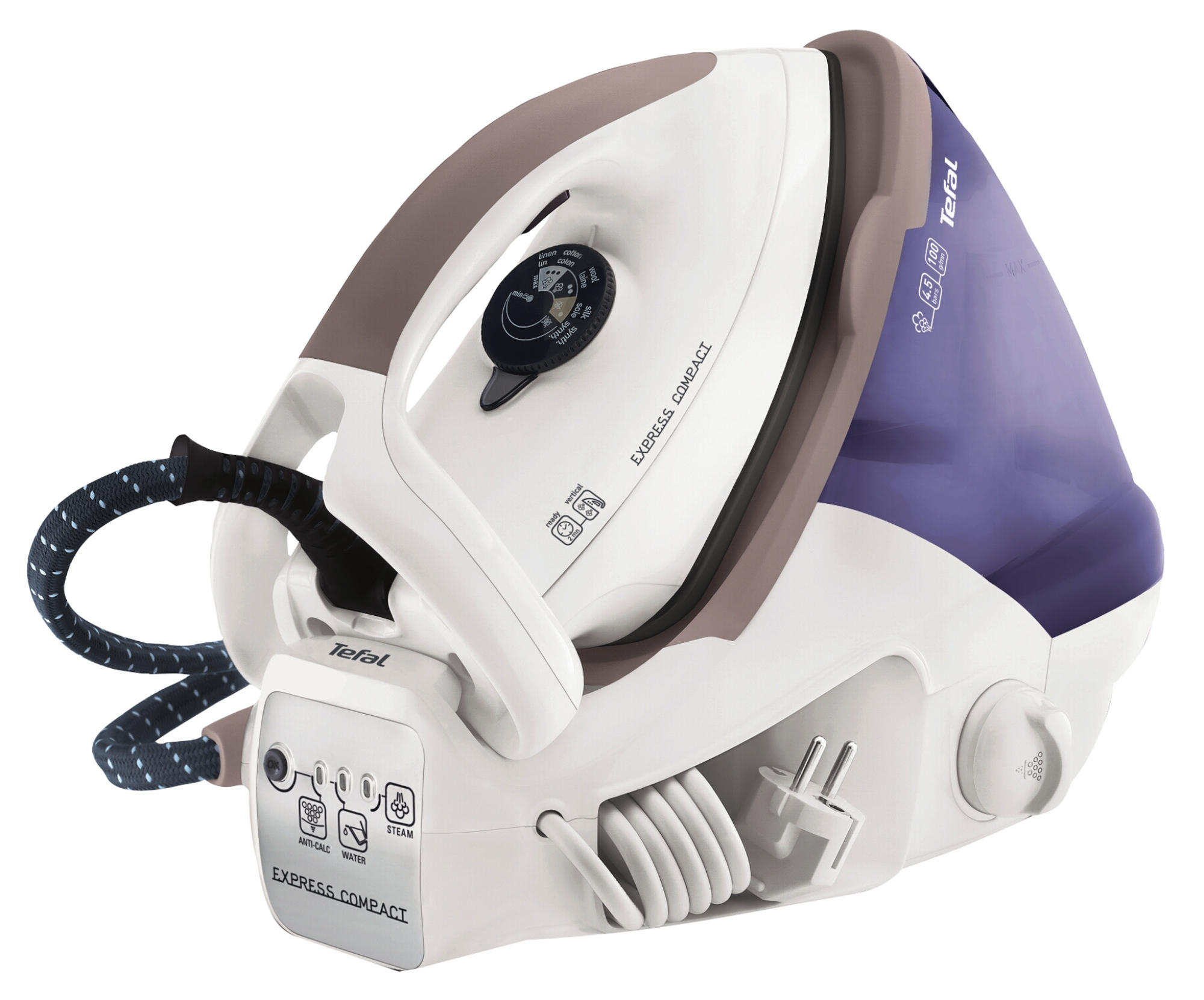 Centro de planchado - Tefal GV7085 5 Bares de presión, Autonomía Ilimitada, Capacidad 1,6L