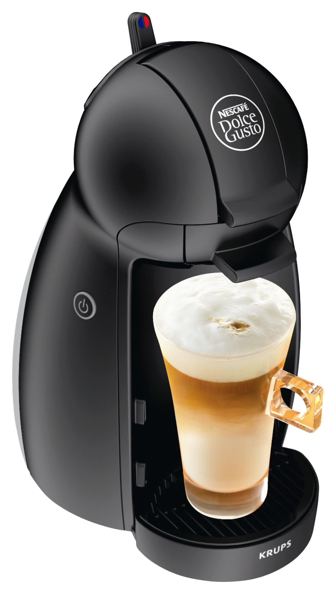 Cafetera de cápsulas - Nescafé Dolce Gusto Krups KP1000PK Piccolo, 15 bar, 1500 W, 0.6 l, Negro
