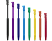 BIG BEN bigben Stylus Set Rainbow - Pack di pennini retrattili - per Nintendo DSi, 3DS , DSi XL, 3DS XL, WiiU - perni di ricambio (multicolore)