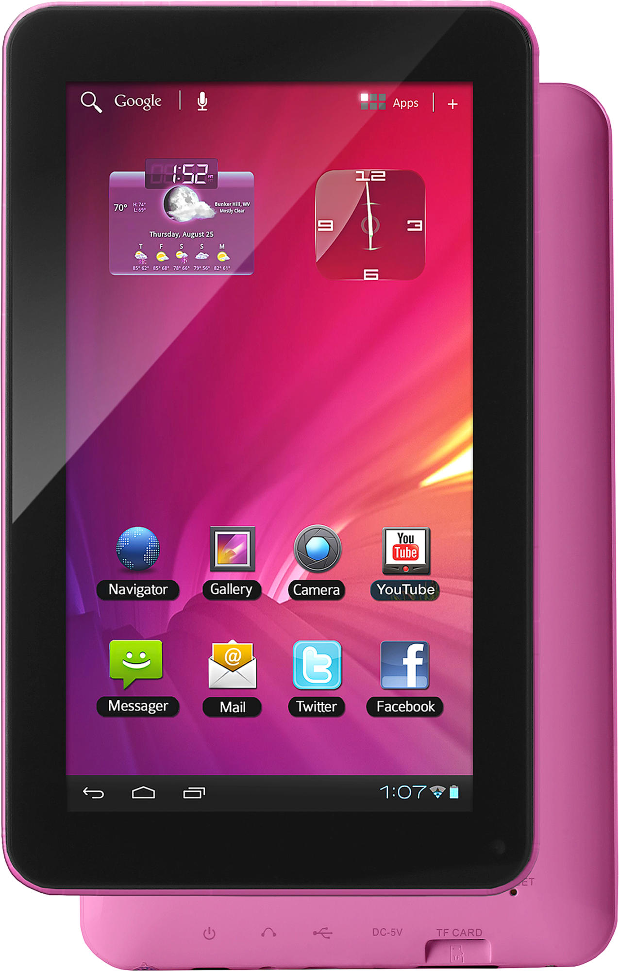 Tablet - Woxter PC50 BL Rosa, WiFi, Android