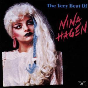 Albumcover für Nina Hagen mit einer Frau auf schwarzem Hintergrund.