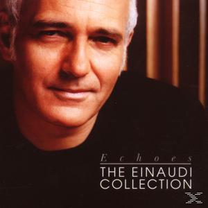 Albumcover: Porträt eines Mannes mit grauem Haar, betitelt 'Echoes', 'The Einaudi Collection'.