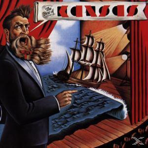 Albumcover. Ein Mann auf der Bühne zeigt auf ein Schiff. Titel: The Best of Kansas.