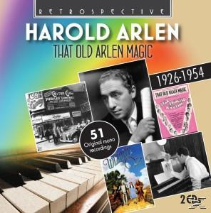 Albumcover im Retro-Stil. Mit Harold Arlen, Text und mehreren Fotos.