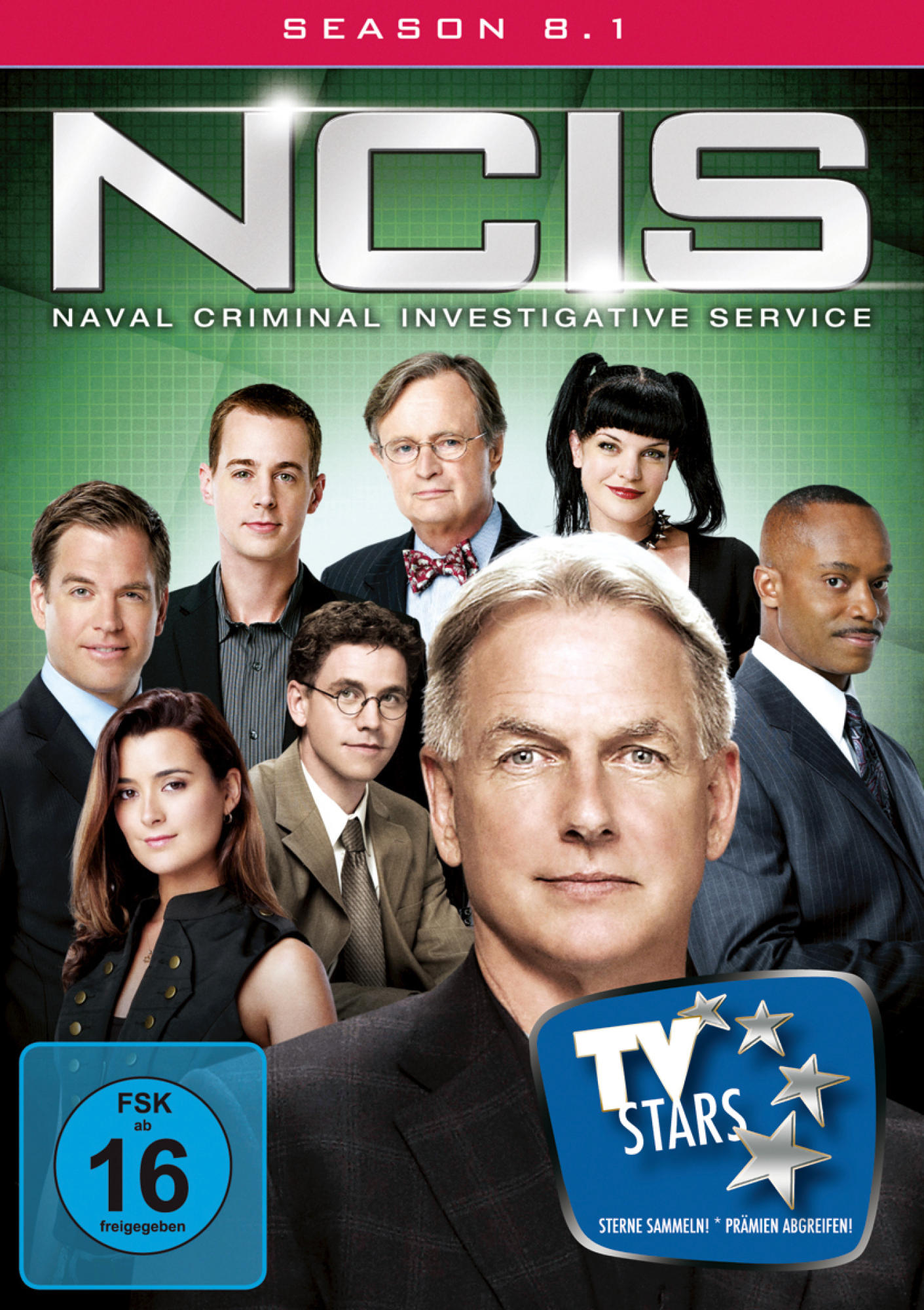 NCIS DVD-Cover. Gruppe von Schauspielern, Titel: NCIS: Naval Criminal Investigative Service. Staffel 8.
