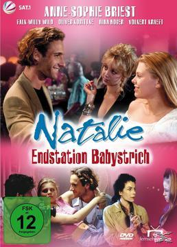 DVD-Cover mit Schauspielern und dem Titel 'Natalie Endstation Babystrich' mit der Bewertung 12.