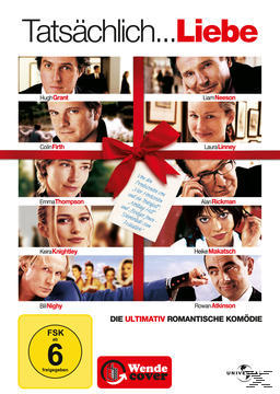 Filmcover mit mehreren Schauspielern, einer roten Schleife und einem gelben Bewertungsschild.