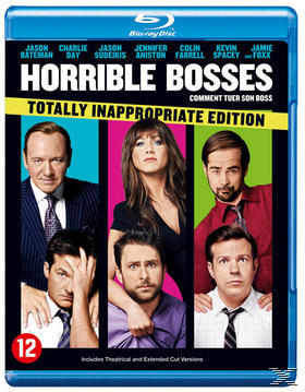 De film Horrible Bosses, met een groep acteurs op de cover, en de classificatie 12.