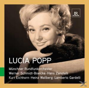 Albumcover zeigt ein Porträt von Lucia Popp, einer Frau in einem schwarzen Pelzmantel.