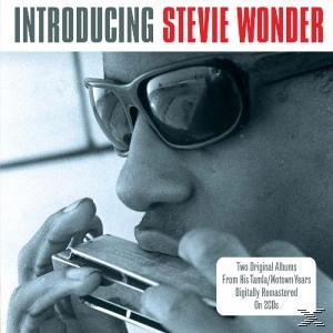 Stevie Wonder nagylemez borítója, amint harmonikázik.