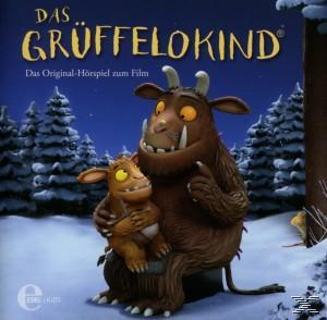 Animiertes Cover mit einem braunen Grüffelo, der eine kleinere Kreatur in einer verschneiten Waldszene hält.