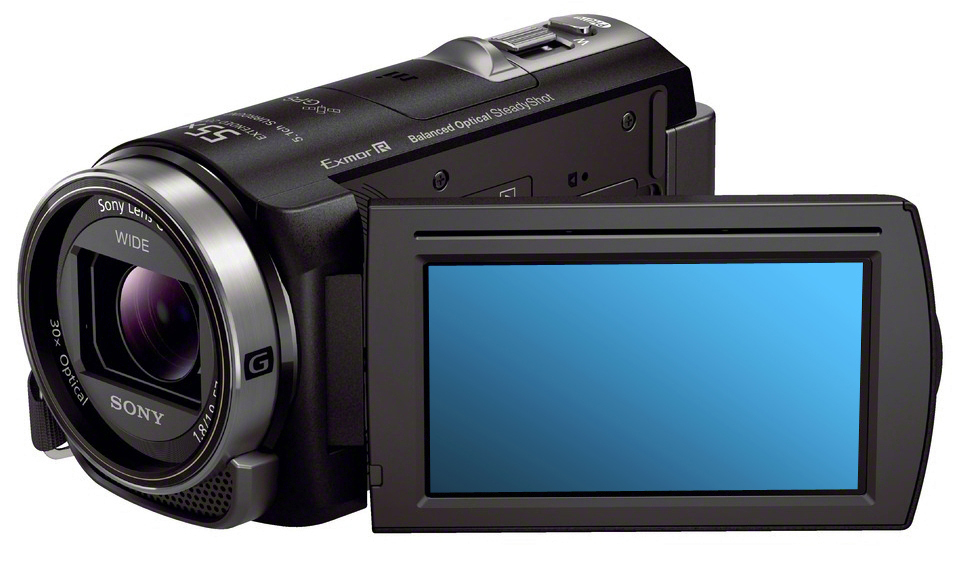 SONY HDR-CX 410 Camcorder , Rückwärtig belichteter Exmor R™ CMOS-Sensor 8,9 Megapixel, 30xopt. Zoom