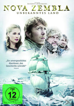 Filmcover mit einem Schiff und einem Mann mit Pelzmütze. Der Titel ist auf Deutsch.