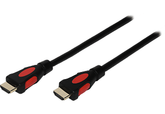 ISY IHD-4100 - High Speed HDMI Kabel mit Ethernet (Schwarz/Rot)