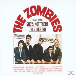 Album borító a The Zombies-zel. Öt öltönyös férfit ábrázol, a 'She's Not There' szöveggel.