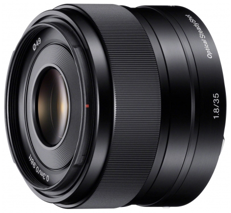 SONY SEL35F18 35 E-Mount, f/1.8 Blende für Schwarz) Sony mm (Objektiv ED, OSS, Circulare 