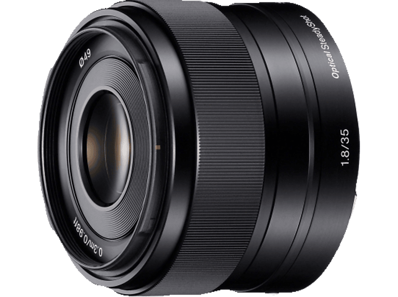 SONY SEL35F18 - 35 mm f/1.8 ED, OSS, Circulare Blende (Objektiv für Sony E-Mount, Schwarz) | Festbrennweiten-Objektive