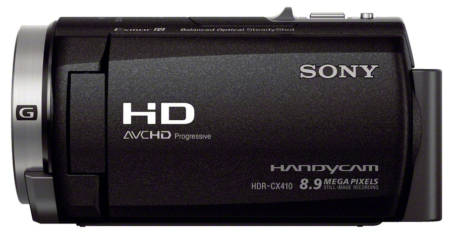 SONY HDR-CX 410 Camcorder , Rückwärtig belichteter Exmor R™ CMOS-Sensor 8,9 Megapixel, 30xopt. Zoom