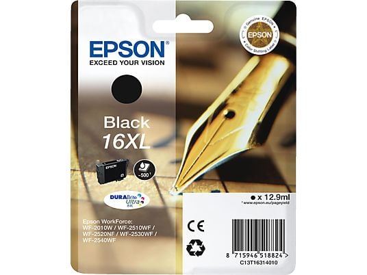 EPSON 16 XL, nero - Cartuccia ad inchiostro (Nero)