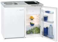 Miniküche bestehend aus Spüle, Kochfeld & Kühlschrank KK2000Z