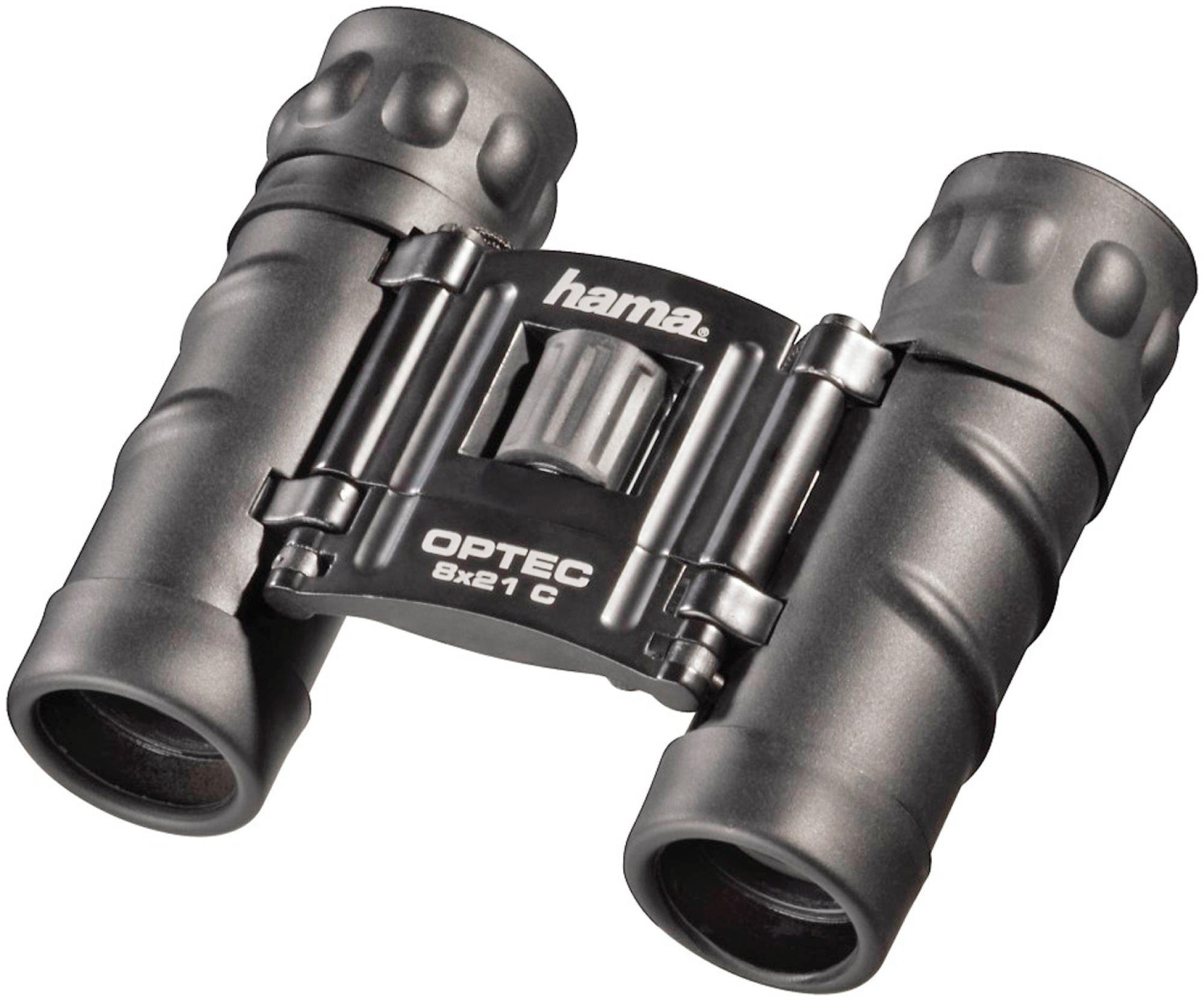 Schwarzes Fernglas mit silbernen Akzenten, 