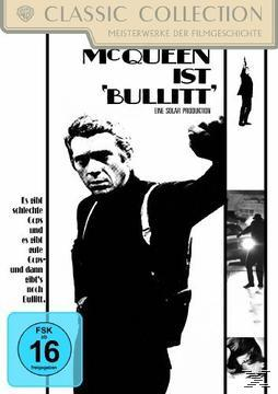 Klassisches Filmplakat mit Steve McQueen in Schwarzweiß.
