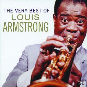 Albumcover: Louis Armstrong spielt Trompete, mit dem Text 'The Very Best Of'.