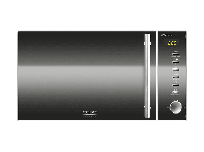 Caso 3320 MG 20 Menu Mikrowelle mit Grill (800 Watt, Freistehend, 20 l, Edelstahl/ Glas) — Foto 2 von 2