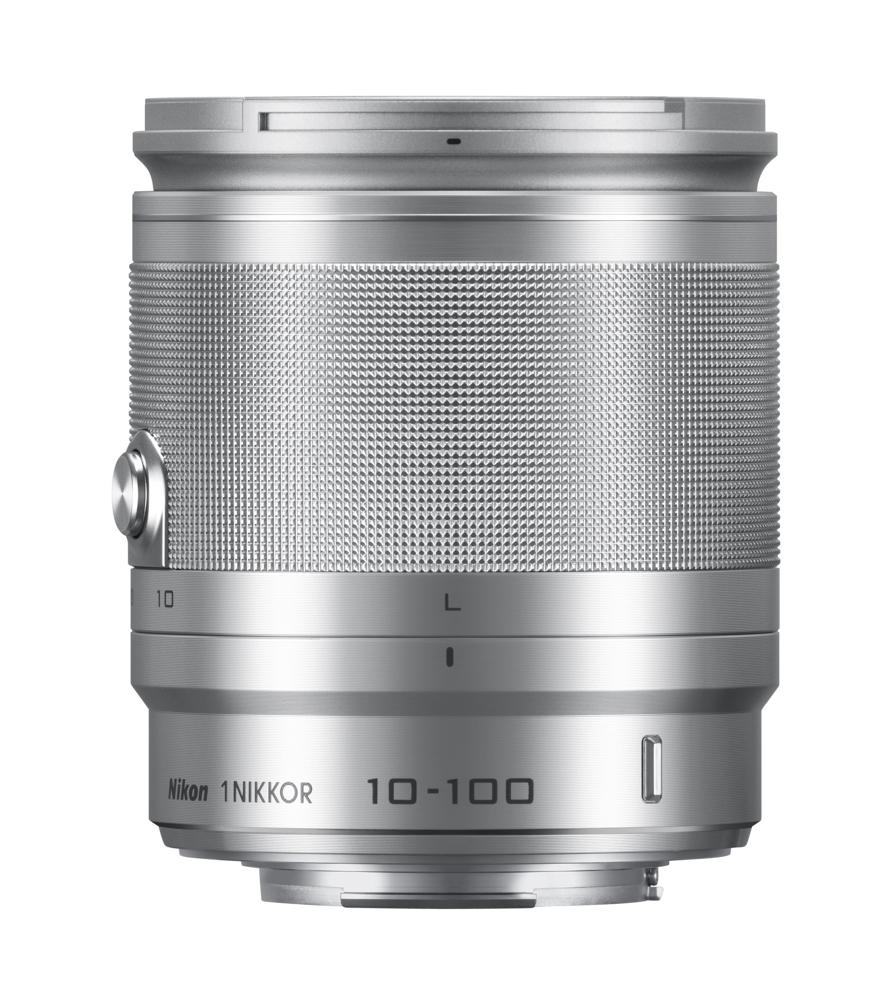 NIKON 1 NIKKOR VR 10-100mm 10 mm - 100 mm f/4-5.6 VR für Nikon 1-Bajonett, Silber)