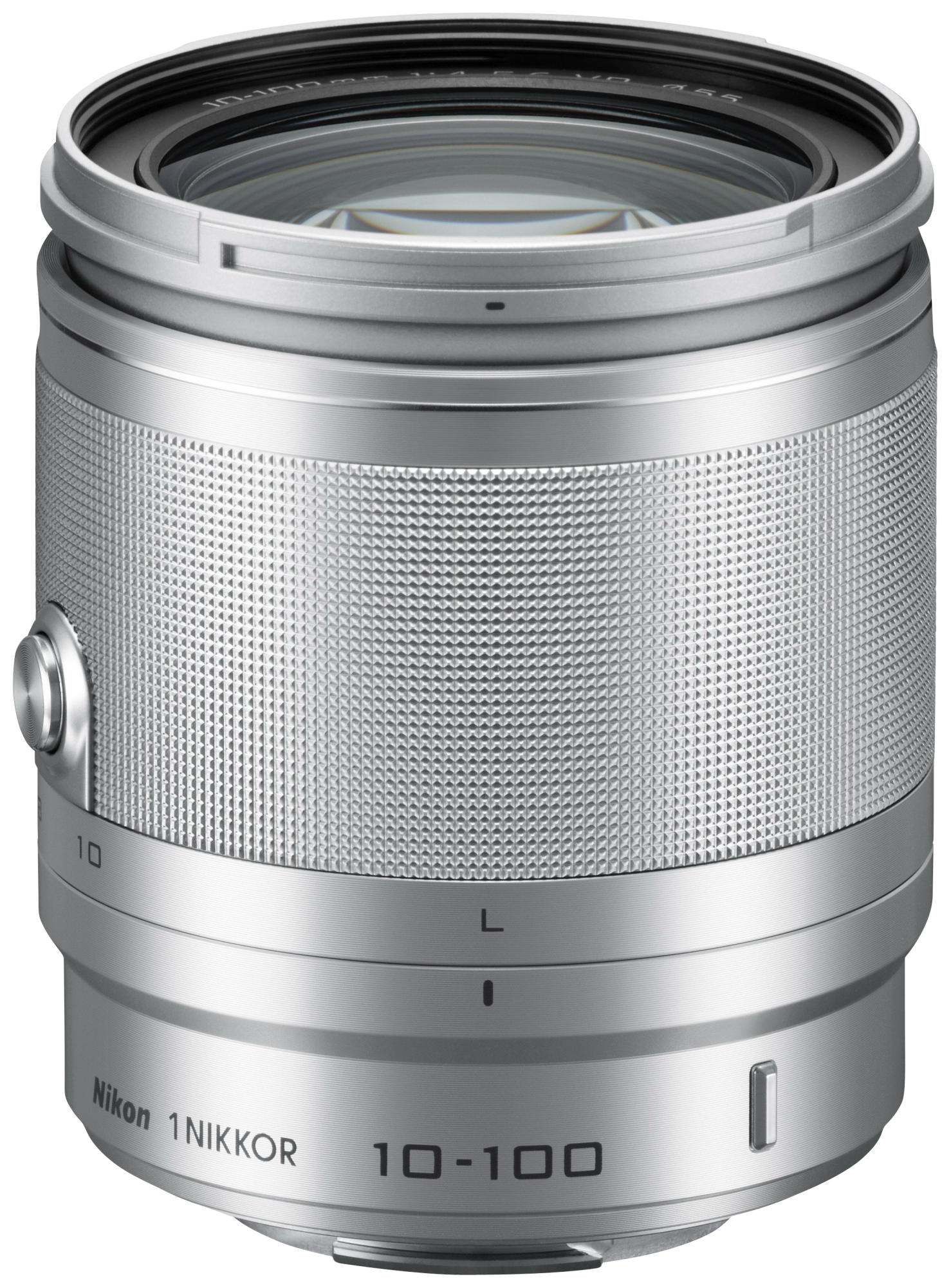 NIKON 1 NIKKOR VR 10-100mm 10 mm - 100 mm f/4-5.6 VR für Nikon 1-Bajonett, Silber)
