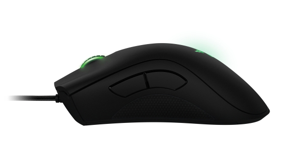 RAZER DeathAdder Maus, Schwarz mit grüner Beleuchtung