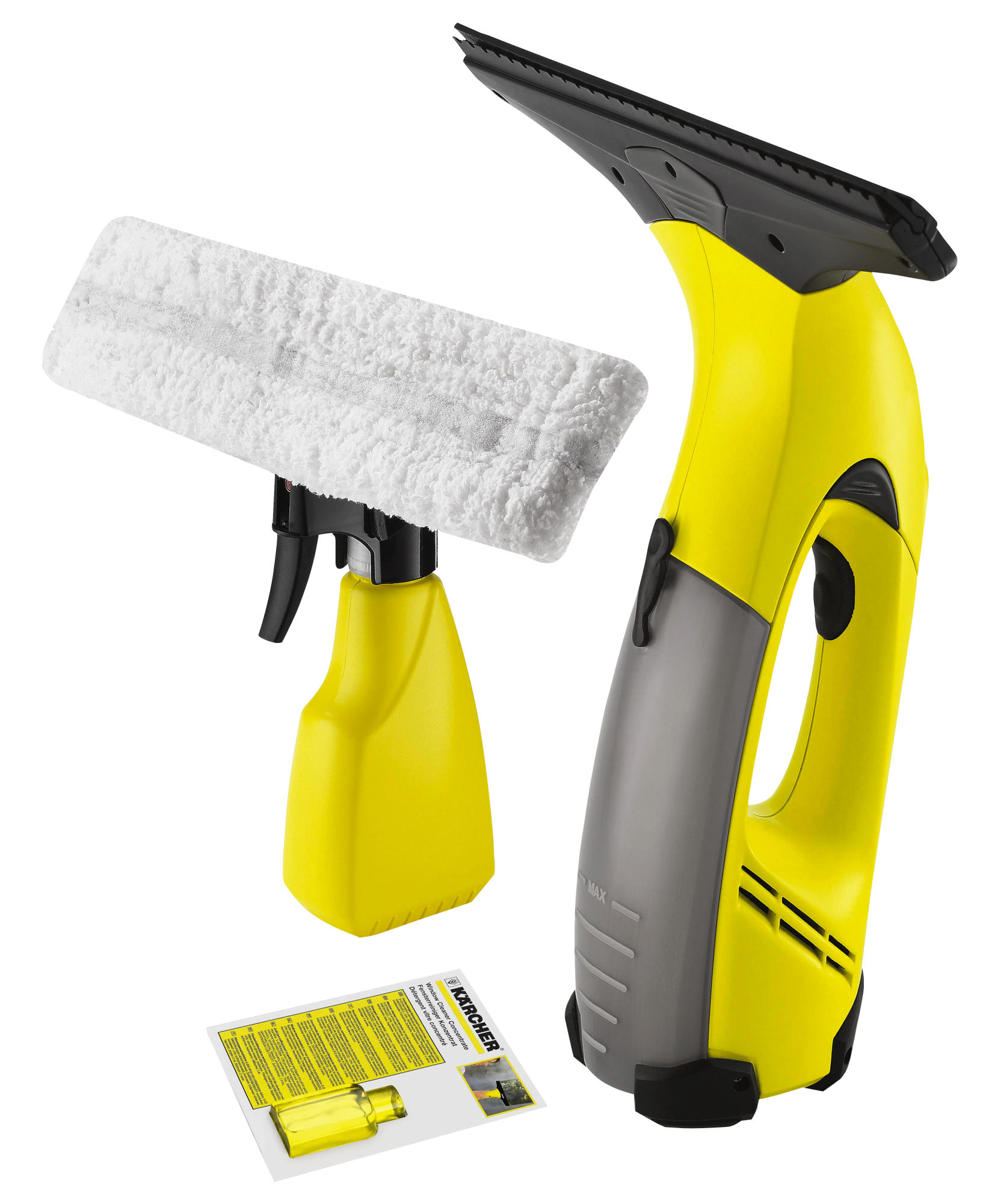 Limpiacristales - Karcher WV 50 Plus Recargable, Especial ventanas y cristales, Batería de litio