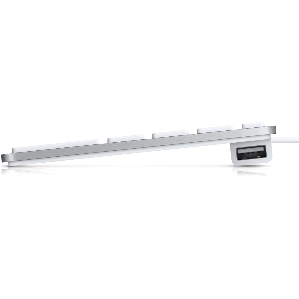 APPLE MB110D/B, Tastatur, Scissor, Weiß