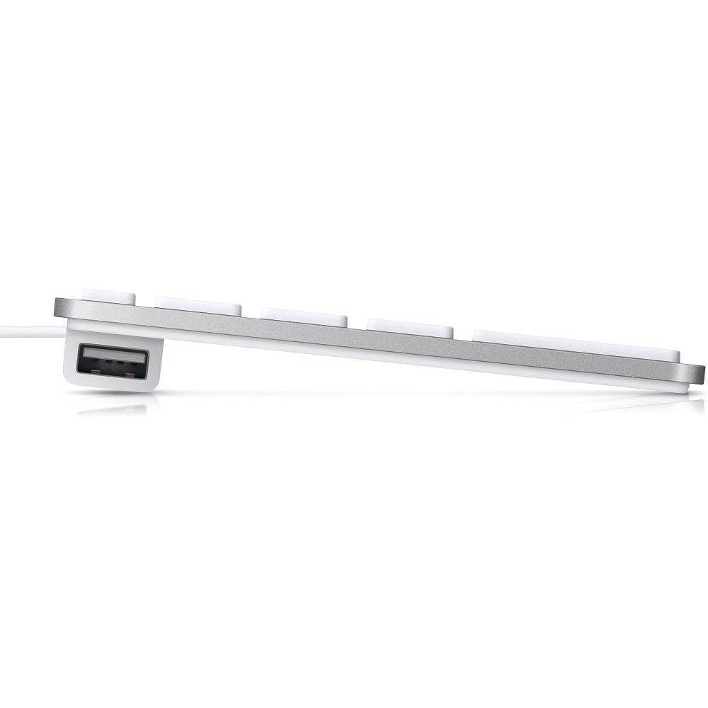 APPLE MB110D/B, Tastatur, Scissor, Weiß
